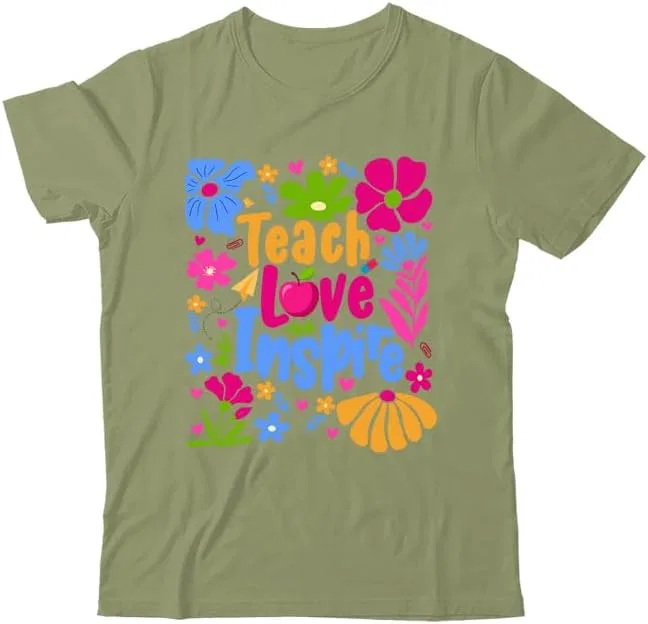 Футболка с принтом богемный флорал Unisex, Green