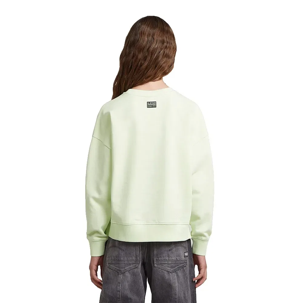 Детский свитшот для девочек свободного кроя G-Star Sweater Loose UB, Yellow — фото 2
