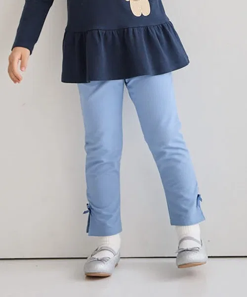 Детские джинсовые леггинсы с длинным рукавом модель с лентой GITA, Blue