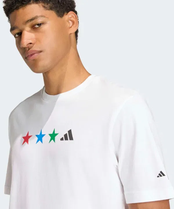 Футболка с графикой Чемпионат мира по футболу 2026, Adidas, белый — фото 4
