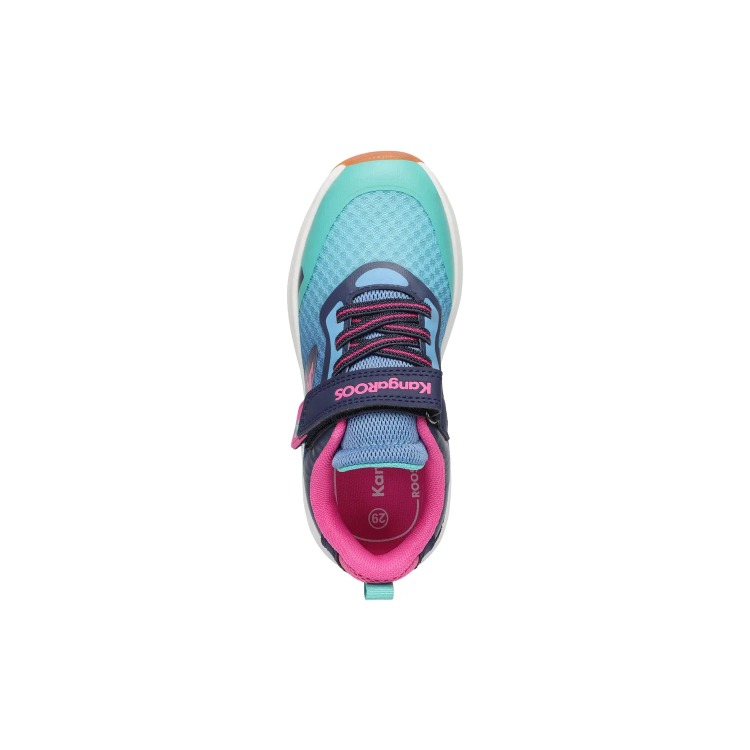 Детские спортивные кроссовки с не оставляющей следов подошвой KangaROOS, Navy/Pink — фото 3