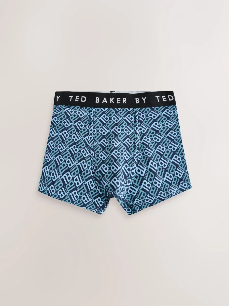 Трусы Baker by Ted Baker в темно-синем, светло-голубом и светло-сером цветах — фото 4