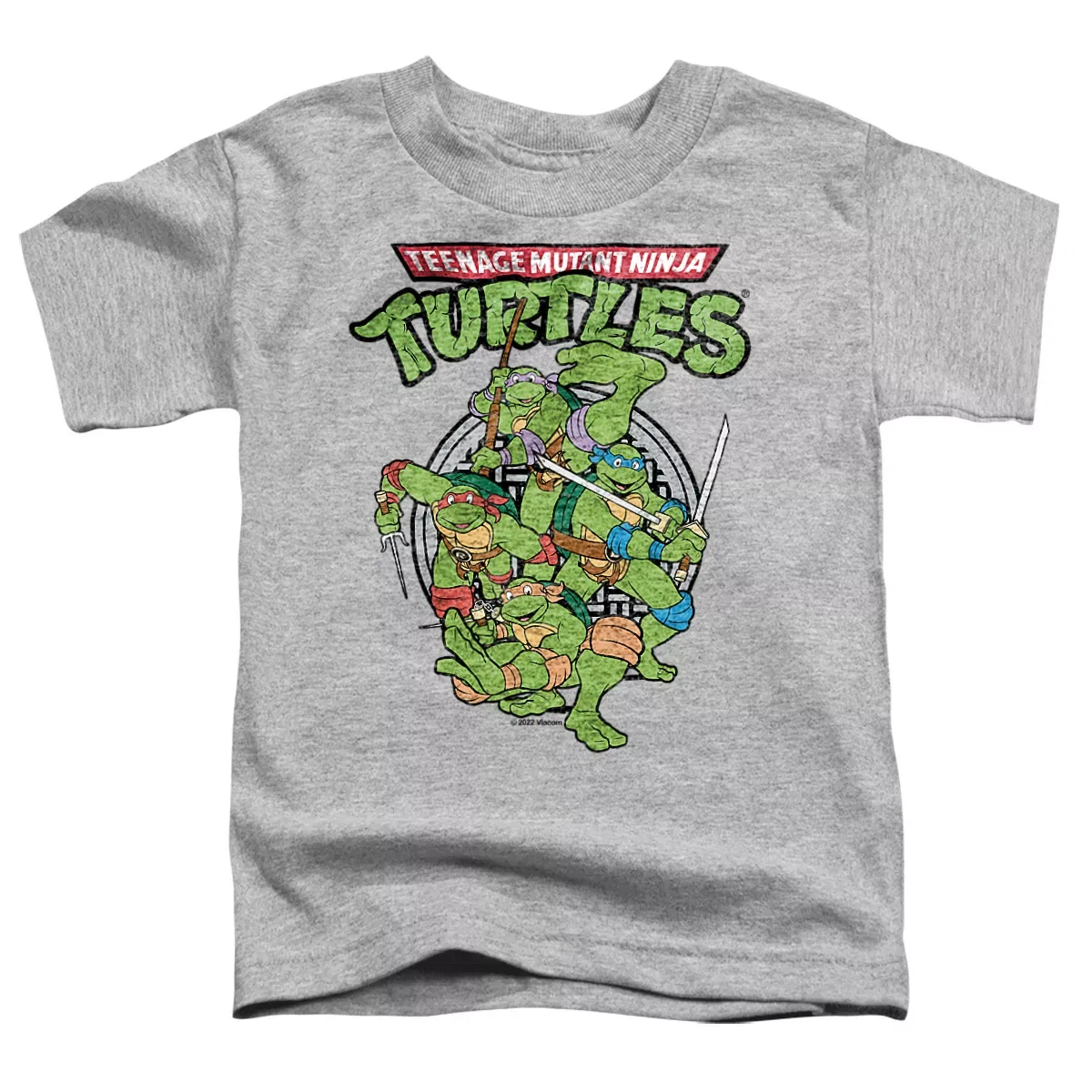 Детская футболка с принтом TMNT Group Teenage Mutant Ninja Turtles, Athletic Heather