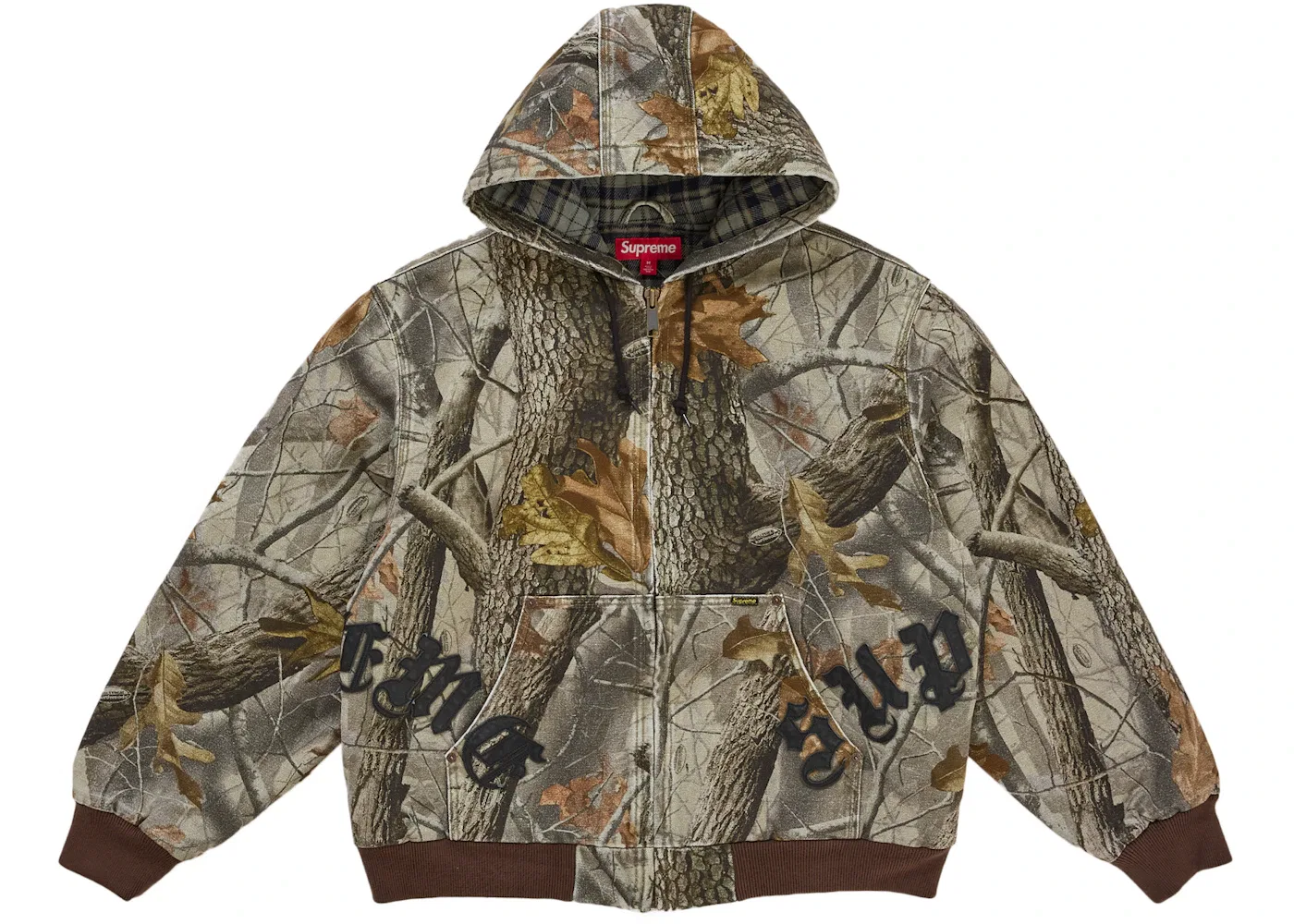 Мужская куртка с капюшоном и кожаными аппликациями Realtree Hardwoods Camo Supreme, цвет Realtree Hardwoods Camo