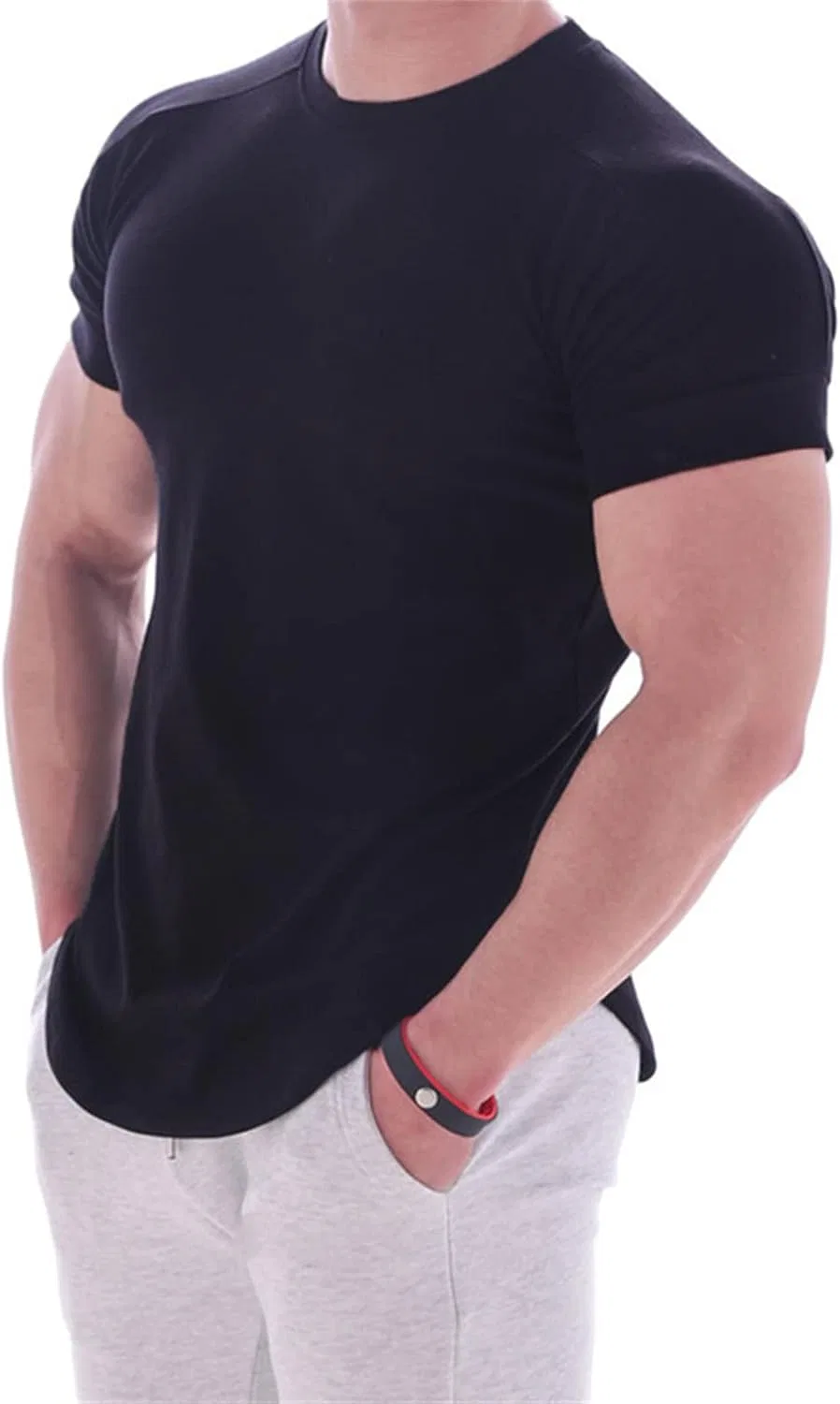 Мужская компрессионная футболка тактическая Military Stretch, Black — фото 4