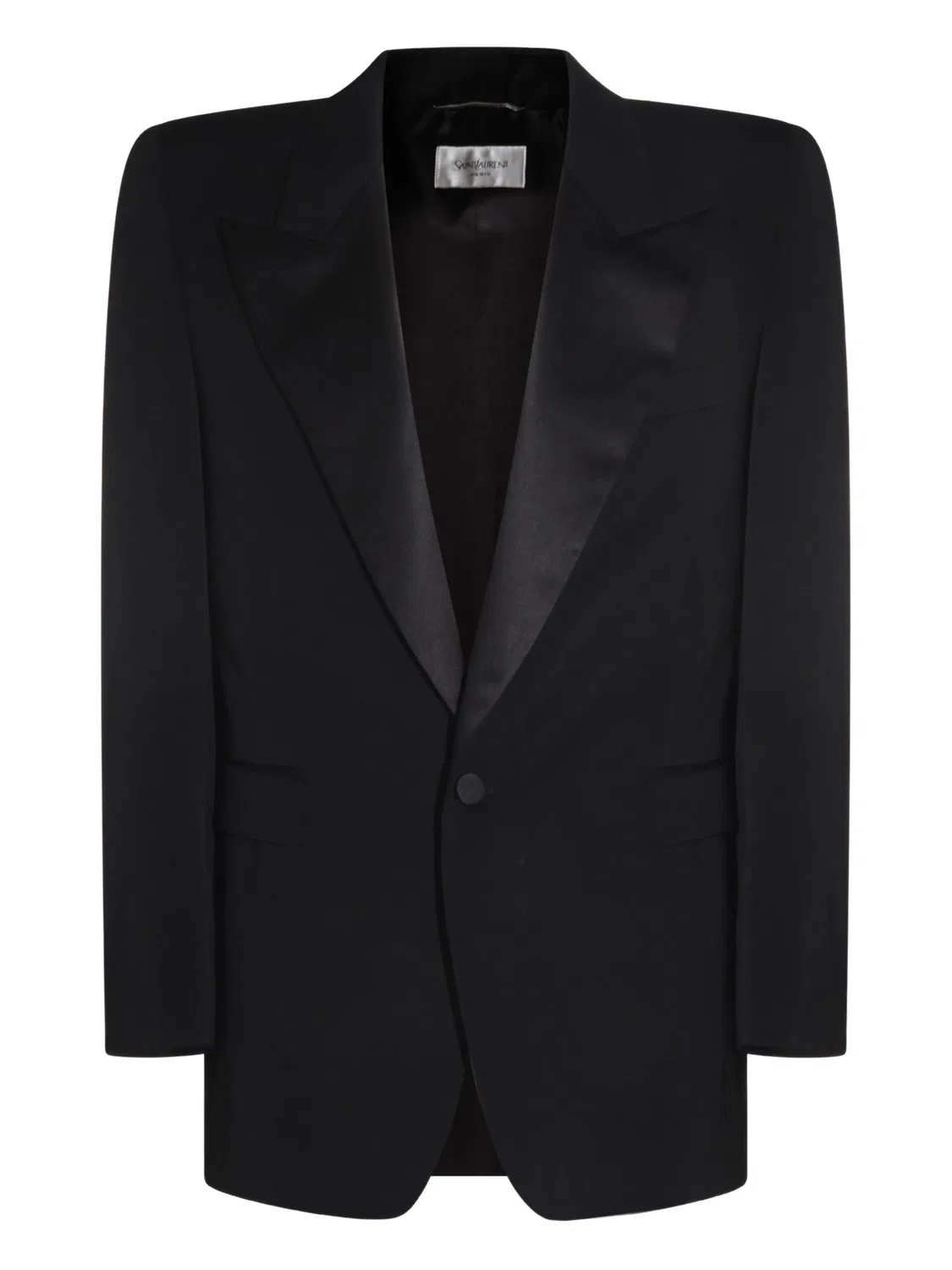 Куртка с заостренными лацканами Saint Laurent, черный