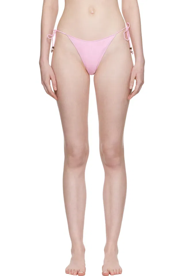 Розовые плавки  бикини в форме треугольника Jacquemus