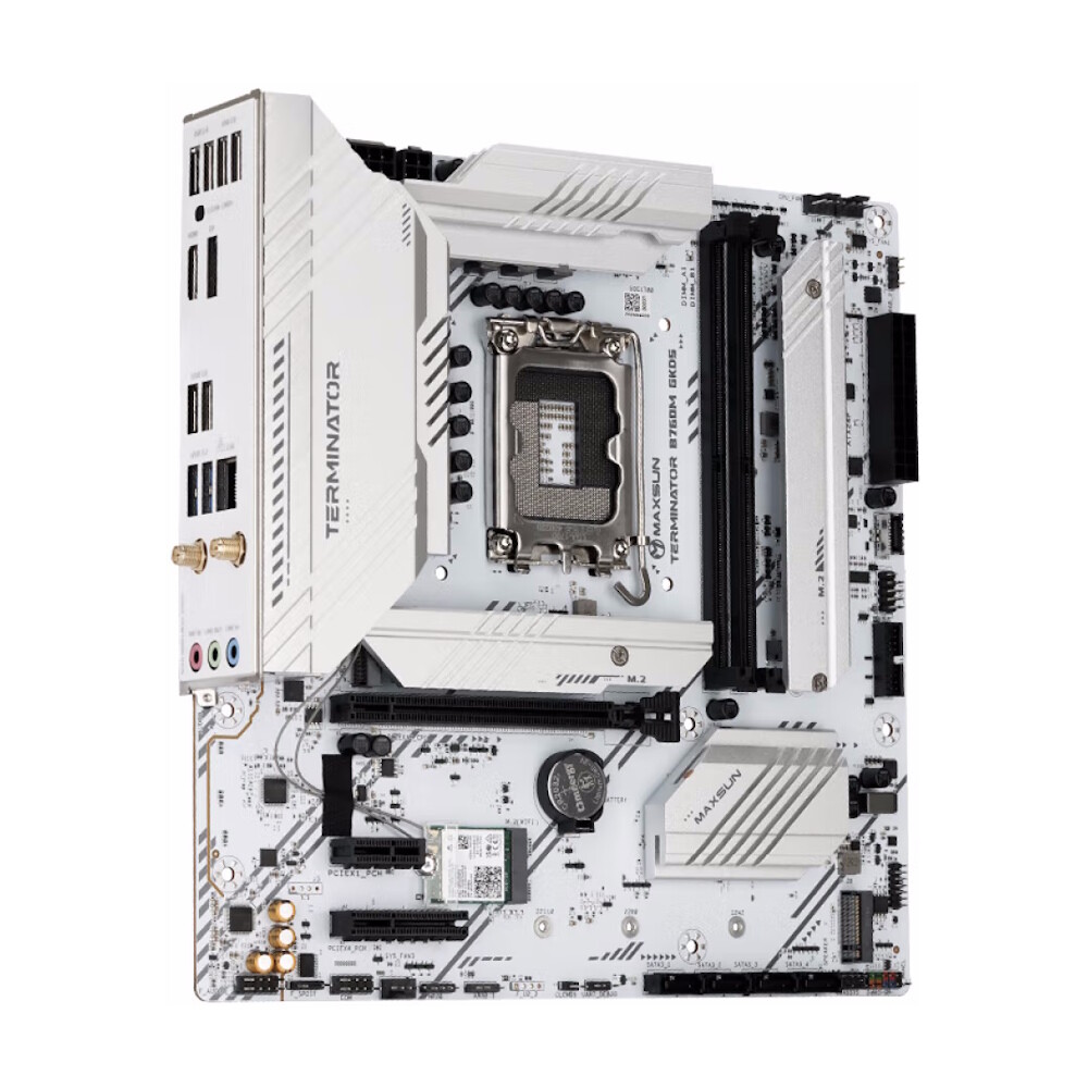 Материнская плата Maxsun Terminator B760M GKD5 ICE, LGA 1700, DDR5, Wi-Fi — фото 3