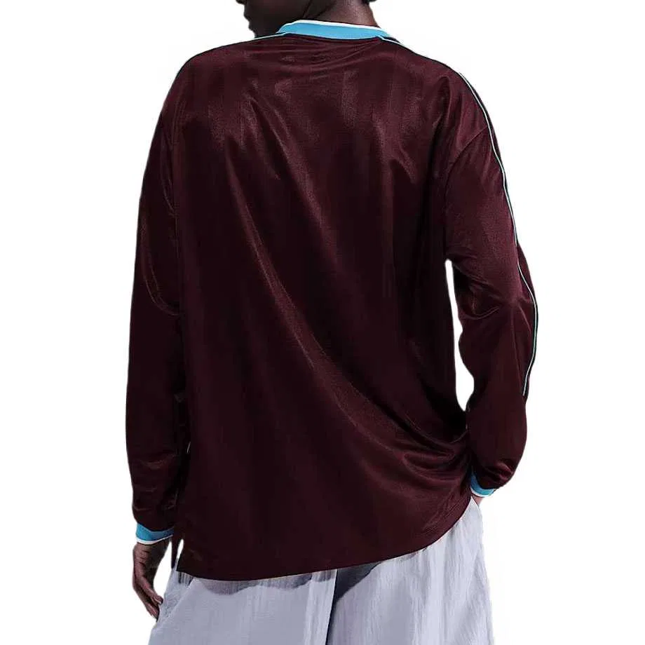 Женский лонгслив из джерси с длинным рукавом Nike, Burgundy Shredding — фото 3