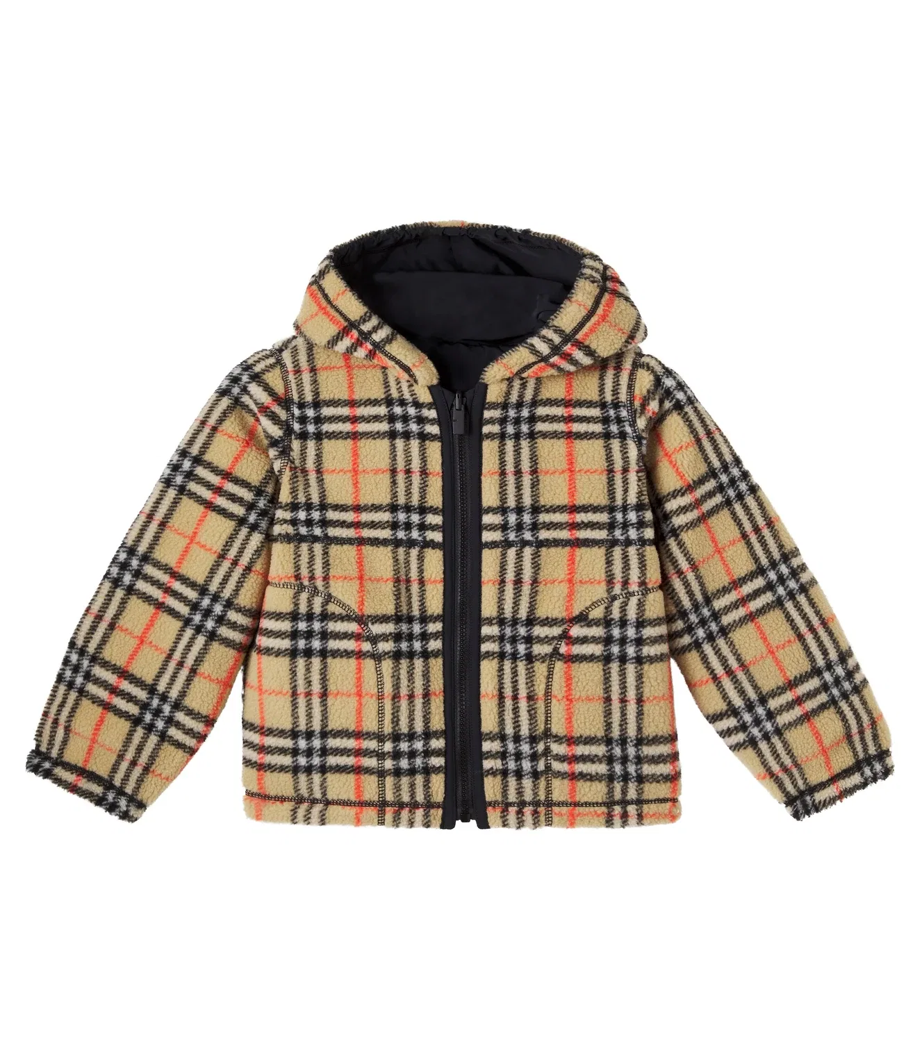 Двусторонняя куртка-мишка Burberry Kids, черный — фото 4