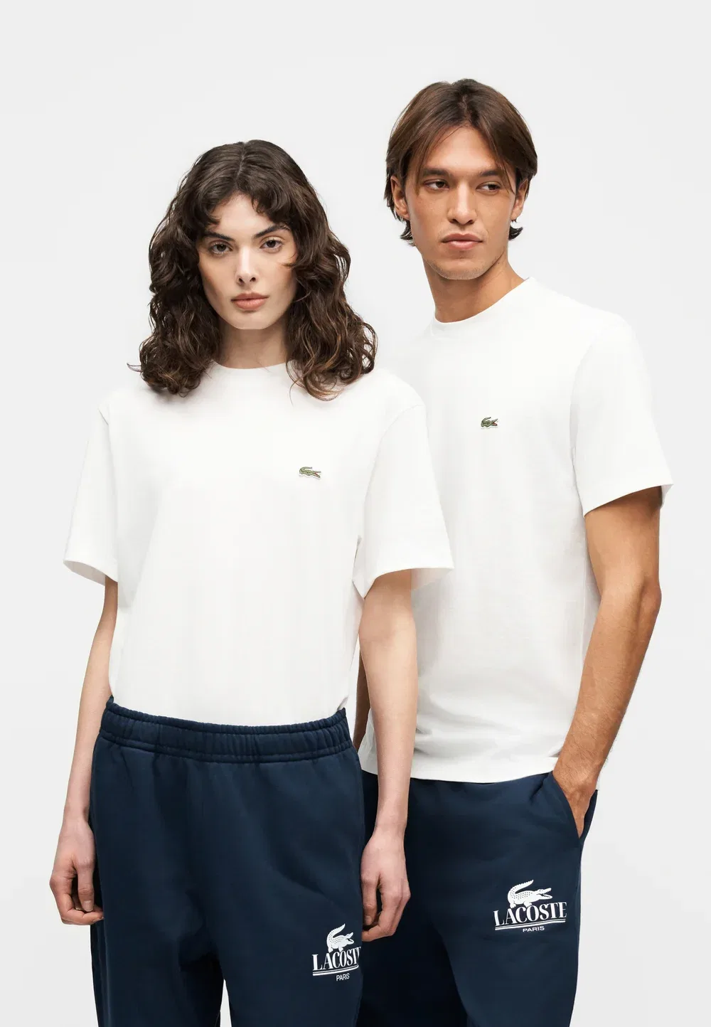 Футболка Lacoste White с принтом, унисекс — фото 4