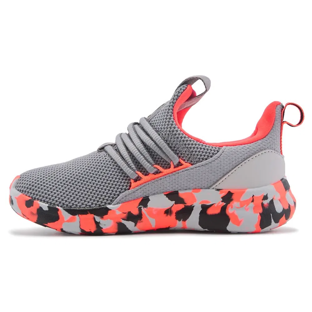Детские слипоны Lite Racer Adapt 7.0 Adidas, Grey/Solar Red — фото 3