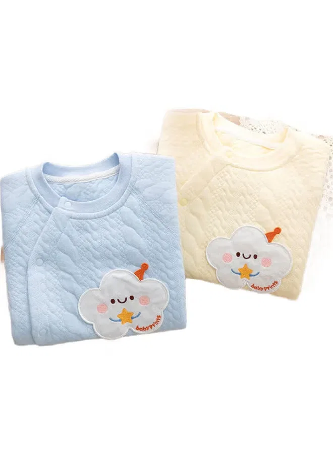 Боди-комбинезон утепленный с хлопковой подкладкой Babyprints, синий — фото 2