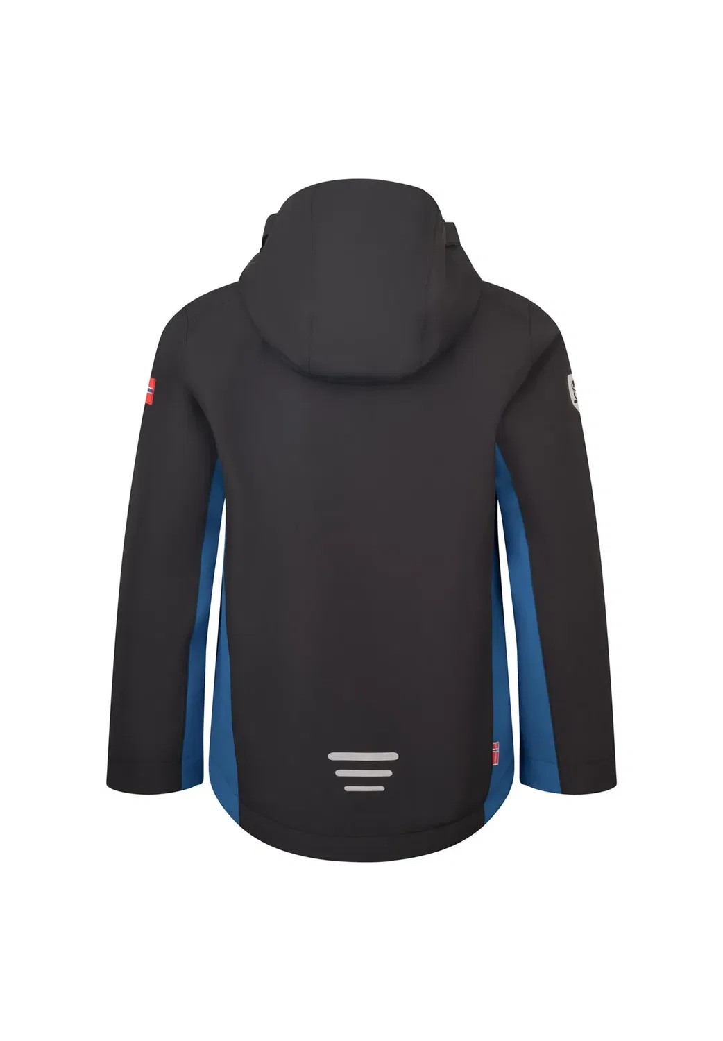 Детская куртка для телемарка - куртка для активного отдыха Trollkids, Alpine Blue/Black/Pool Blue — фото 2