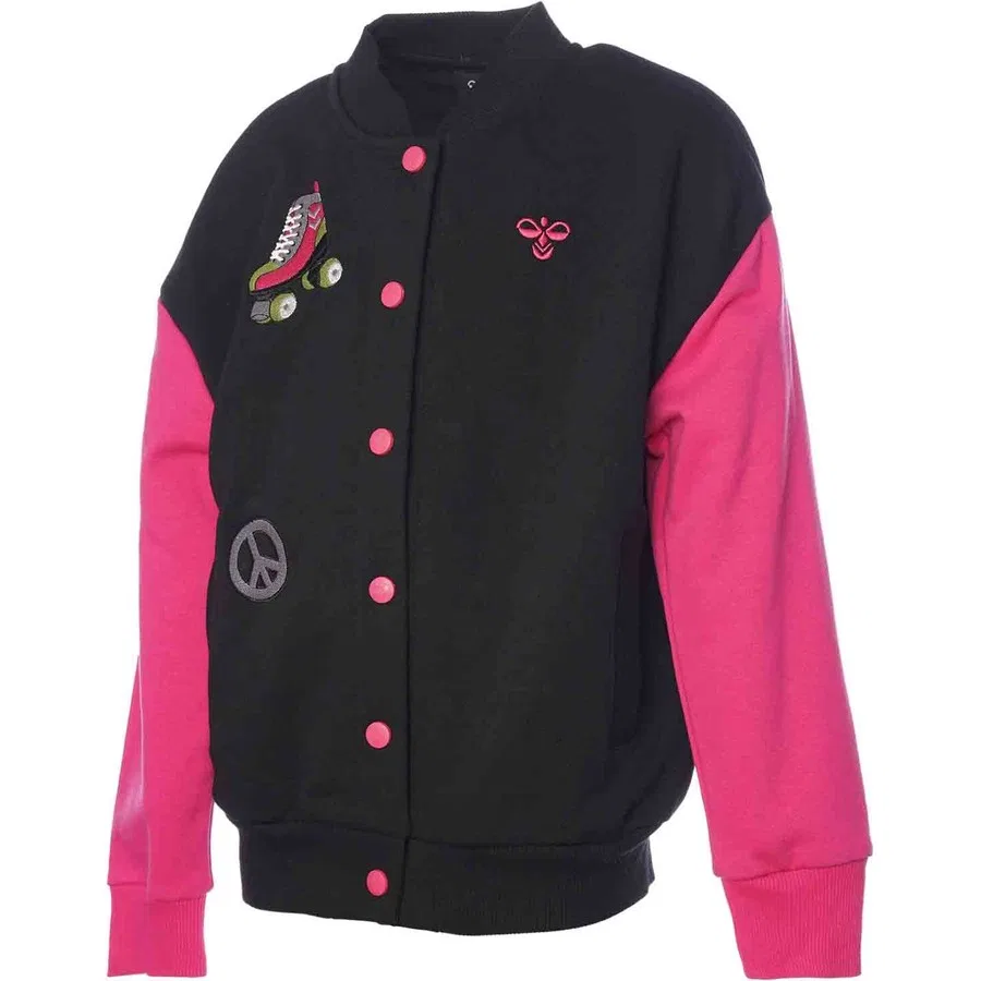 Детский свитшот-бомбер с капюшоном и молнией Dagnes Bomber Hummel, Черный