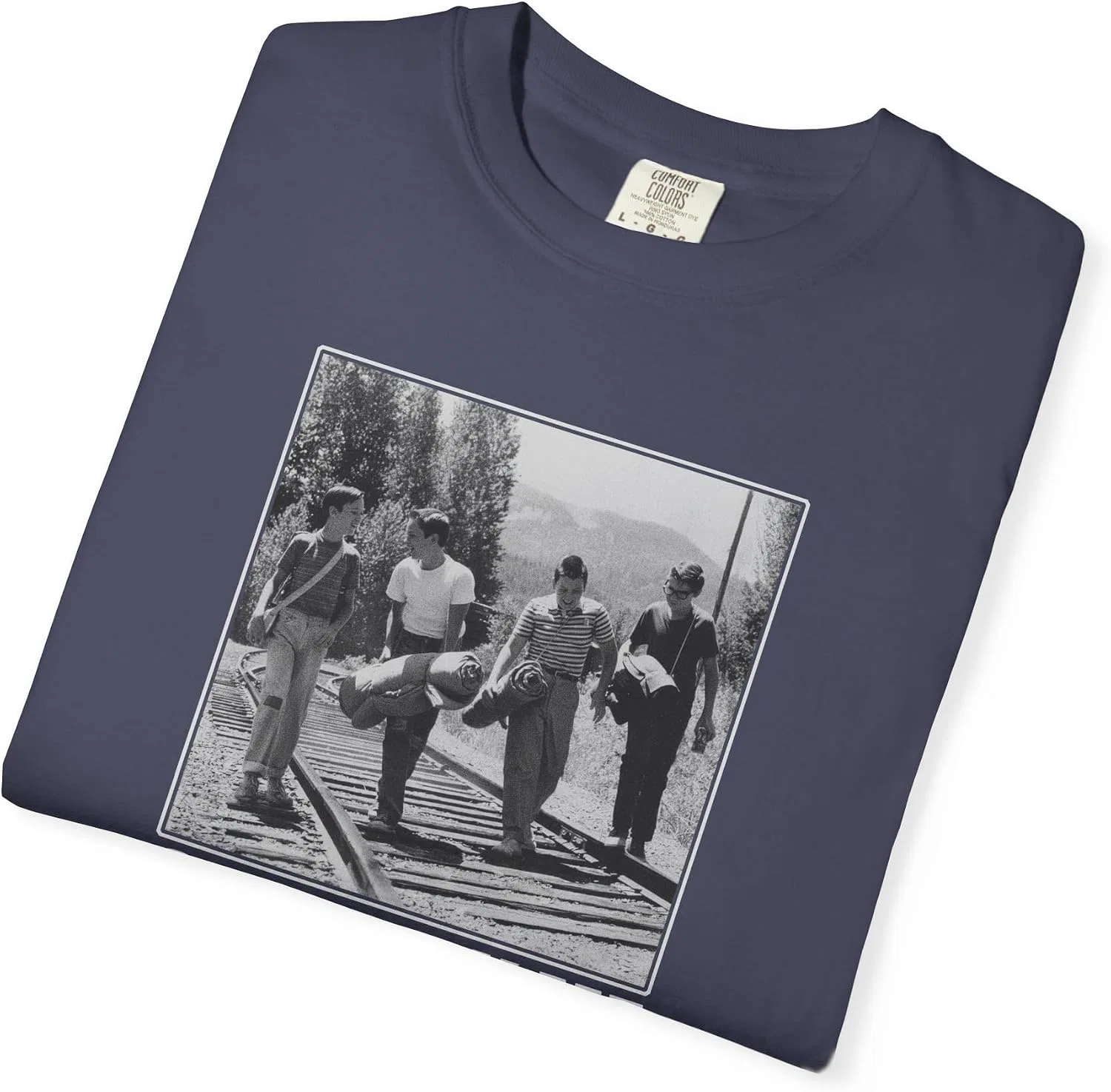 Футболка с принтом Stand By Me, Comfort Colors 1717, Denim — фото 4