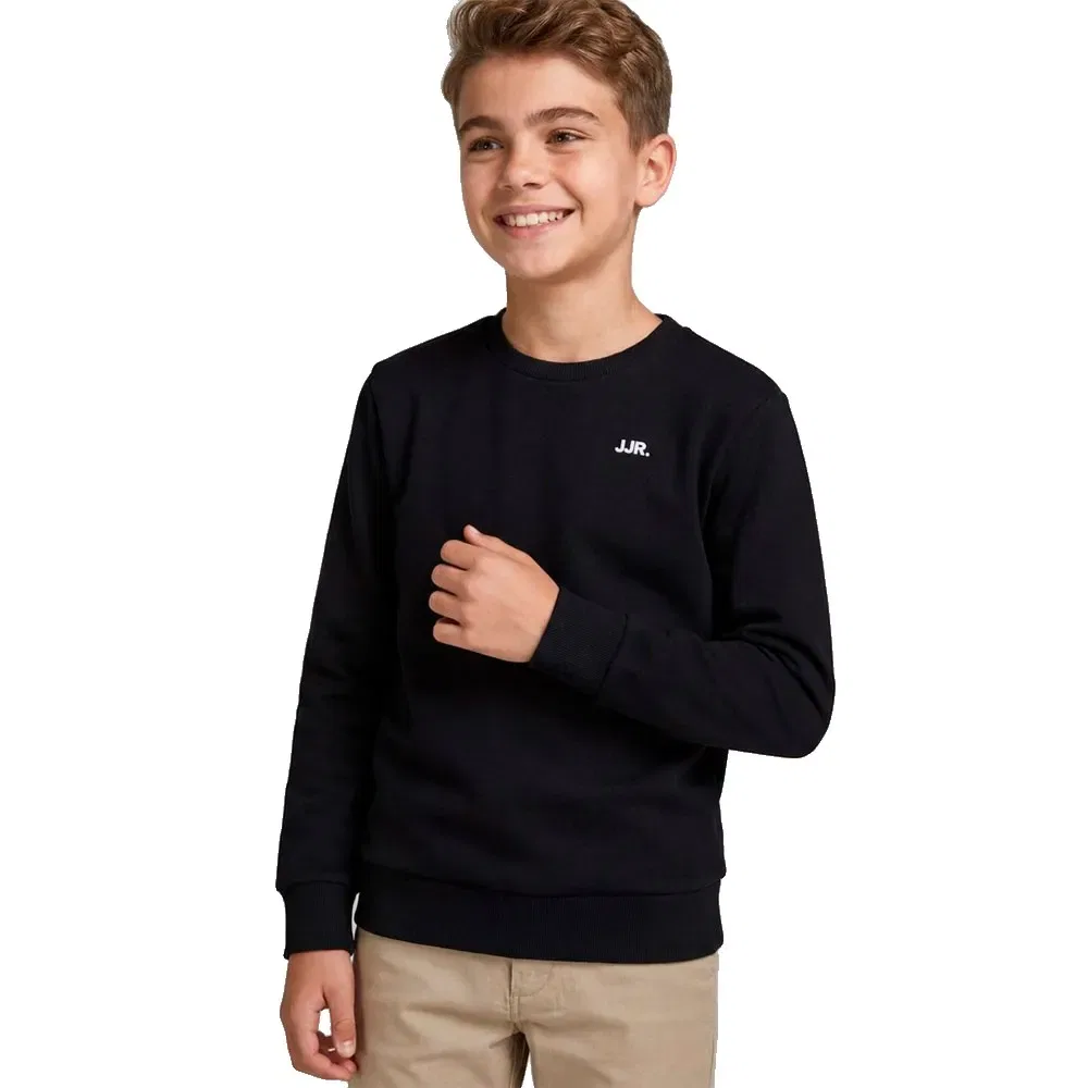 Детский свитшот с логотипом Jj rebel, Black — фото 4