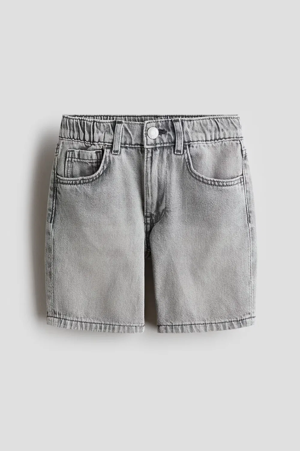 Джинсовые шорты свободного кроя H&M, Denimgrau — фото 4