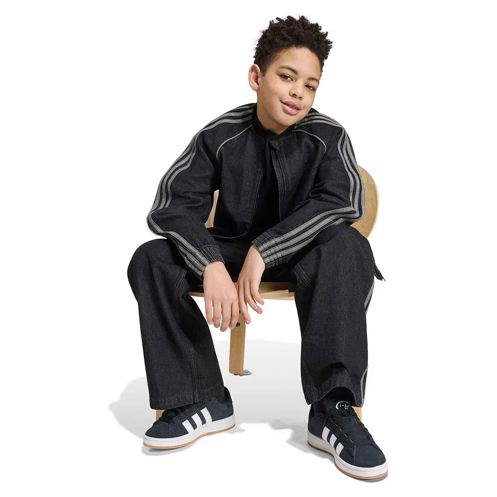 Джинсовая куртка SST Loose Track Adidas Originals, черный — фото 4