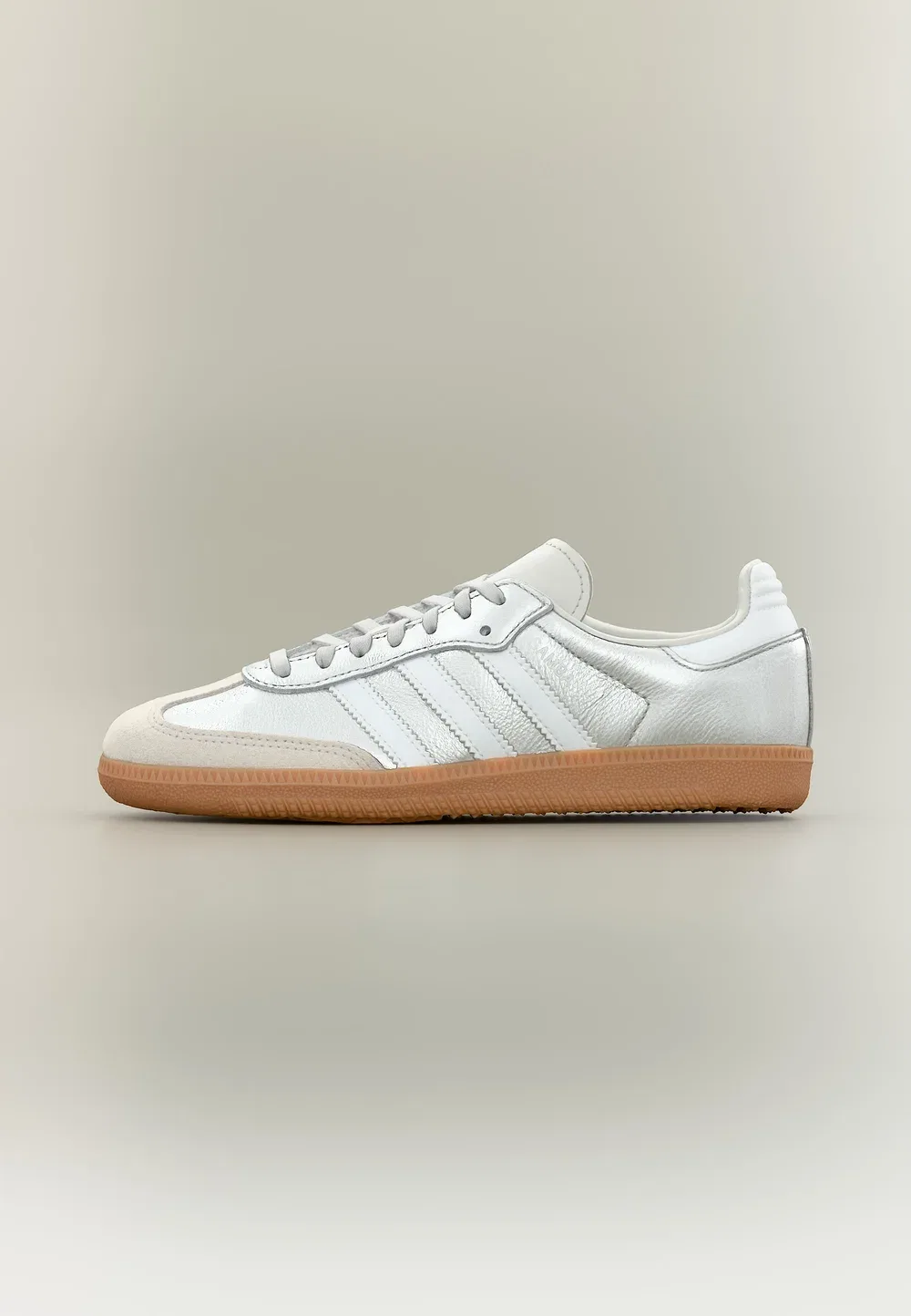 Samba og унисекс - кроссовки Adidas Originals, Silver-Coloured Metallic/Footwear White