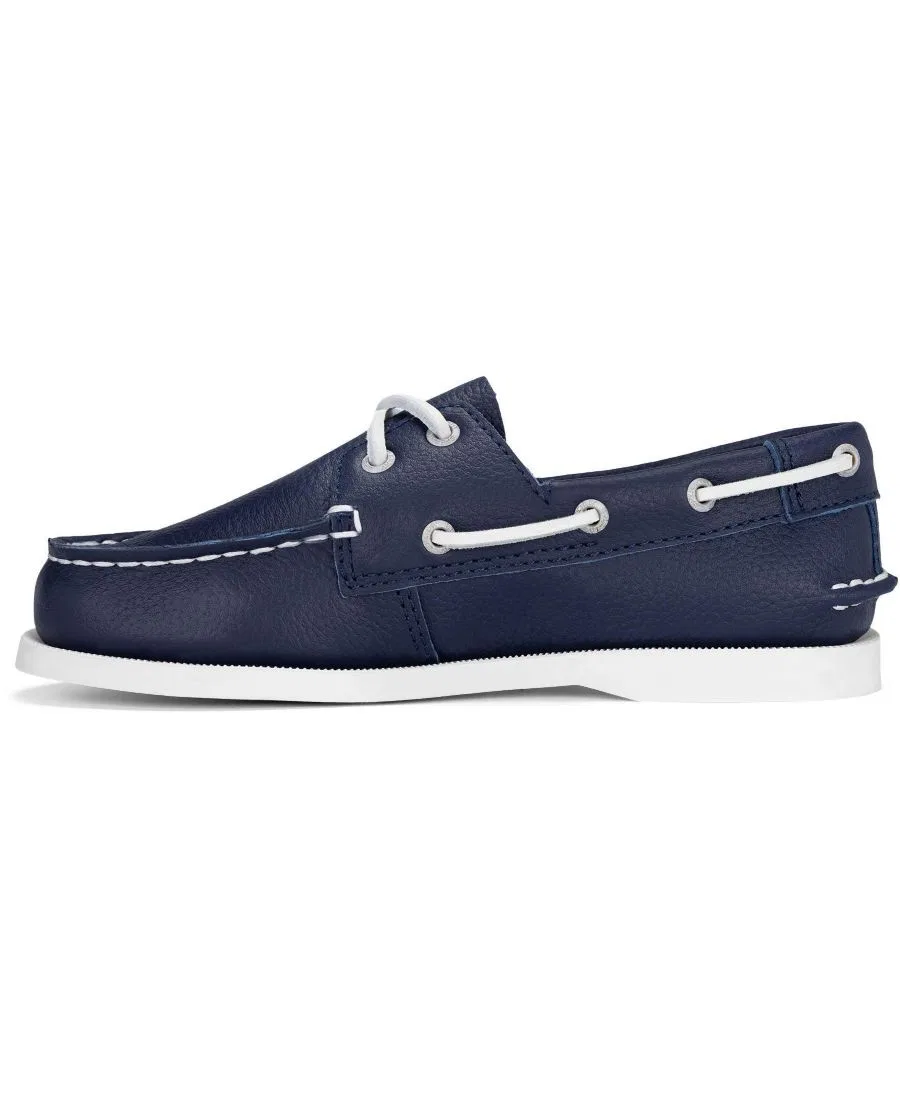 Туфли-лодочки для мальчика с застежкой-липучкой, модель Authentic Original Boat Shoe Sperry, Midnight Blue — фото 2
