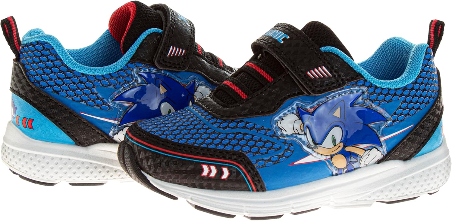Кроссовки Josmo Kids Sonic the Hedgehog с подсветкой LED (для малышей/детей младшего возраста), черный — фото 4