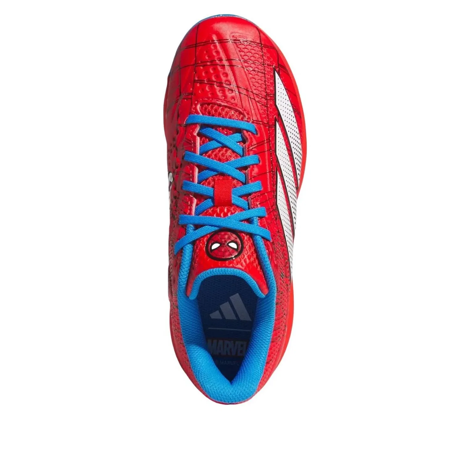 Детские футбольные бутсы с принтом Spider-Man Adidas Adizero Electric, красный — фото 4