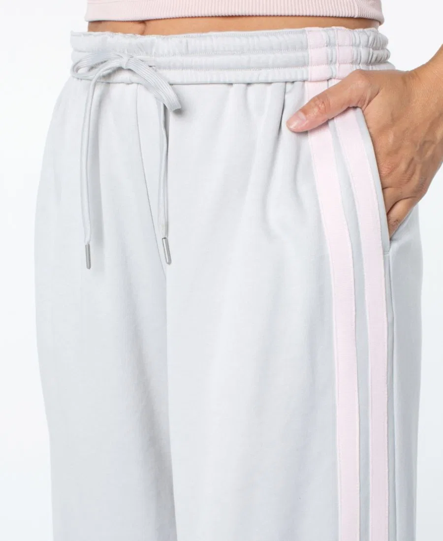 Широкие спортивные брюки с бантом, модель Bow-Detail Celebrity Pink, Grey/Pink — фото 4