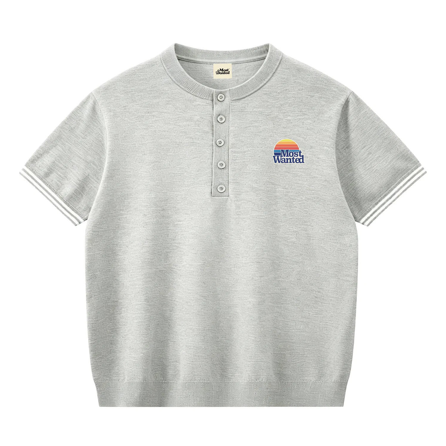 Детский джемпер с воротником-стойкой Henry MostwantedLab, Light Gray