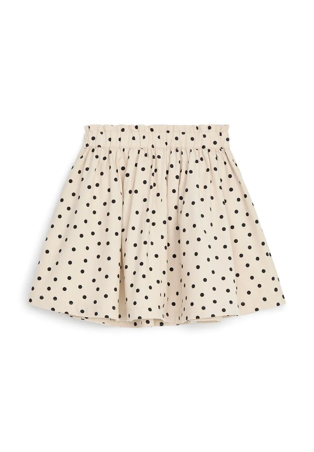 Вельветовая юбка - мини-юбка Arket, Beige Black — фото 2