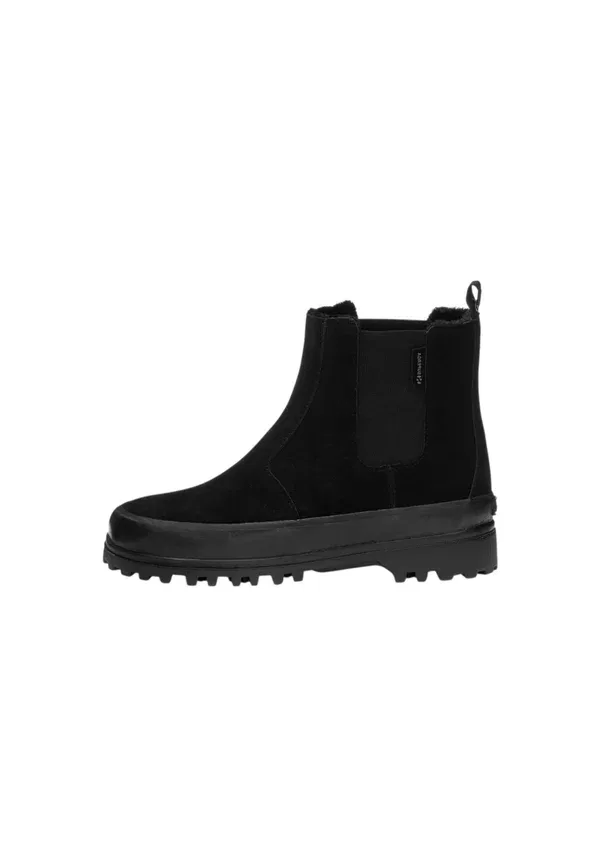 Кроссовки кожаные Baby shoes Superga Black, черный