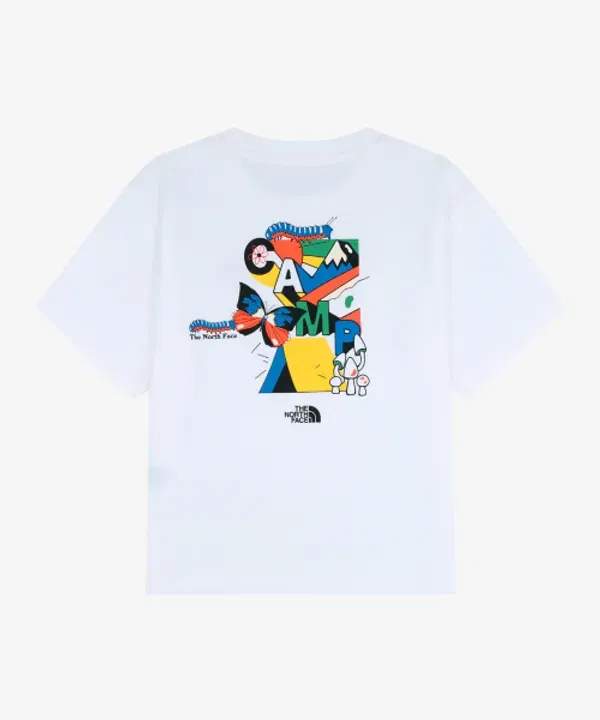 Футболка с коротким рукавом для мальчиков, nt7us03s, The North Face Kids, белый