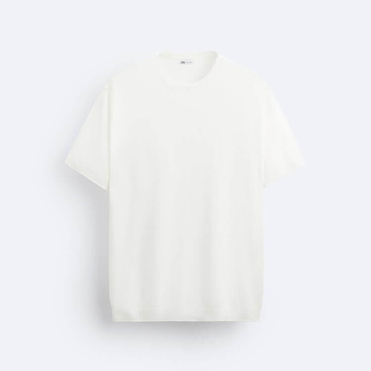 

Футболка Zara Knit, белый