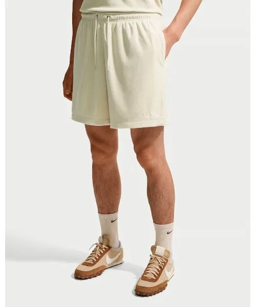 Мужские шорты из махровой ткани Nike Club Terry Short, модель ASMNKCLUBTERRYSHORTNCC NIKE, Бежевый — фото 4