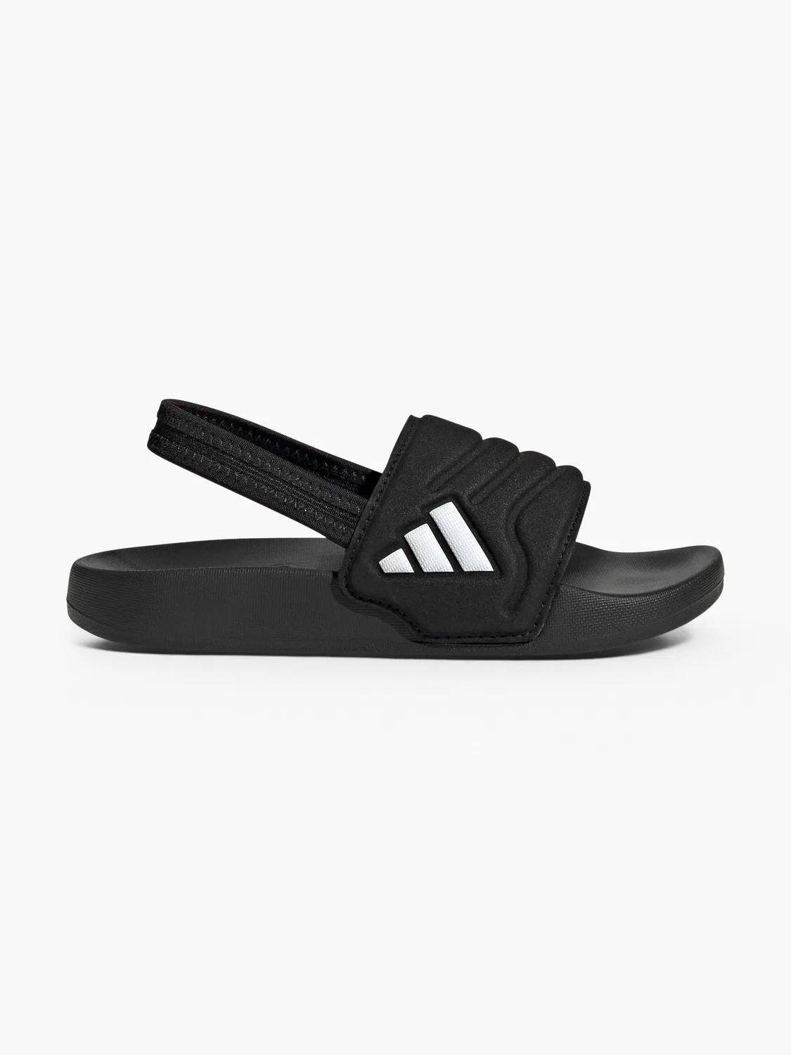 Детские шлепанцы с ремешком Adidas, черный