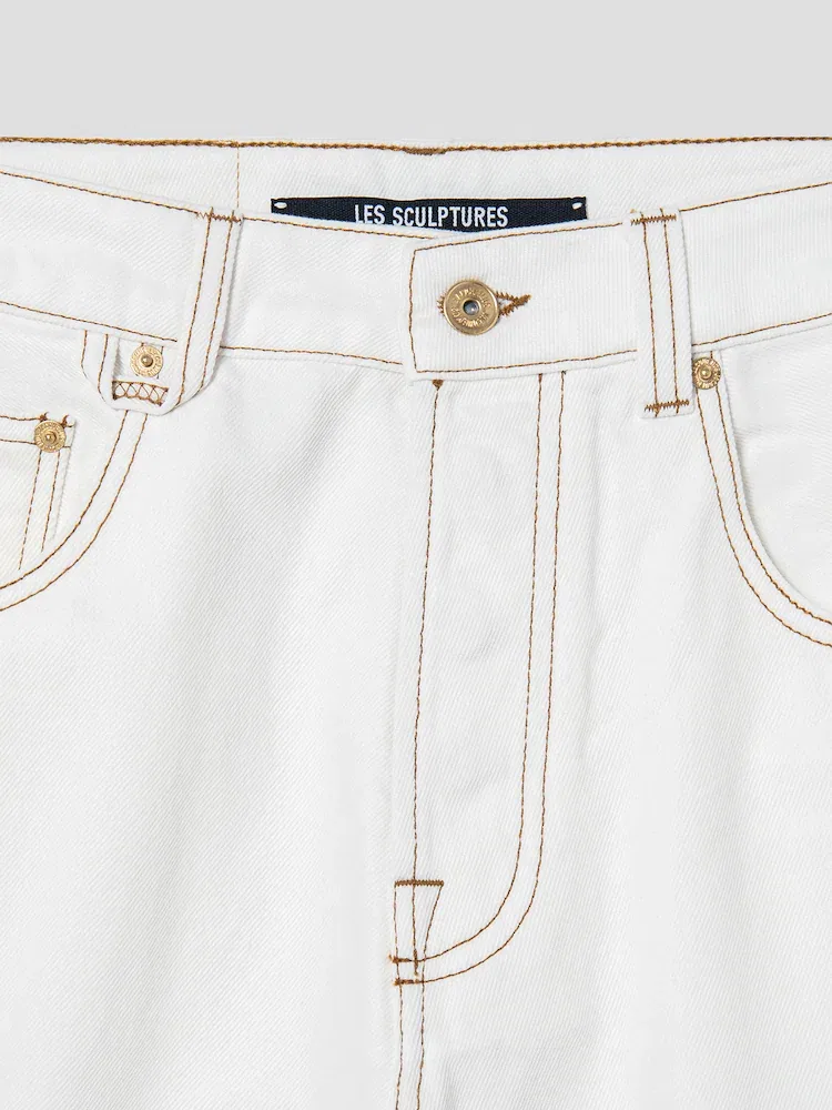 Джинсы свободного кроя Le De-Nîmes Large JACQUEMUS, White — фото 3