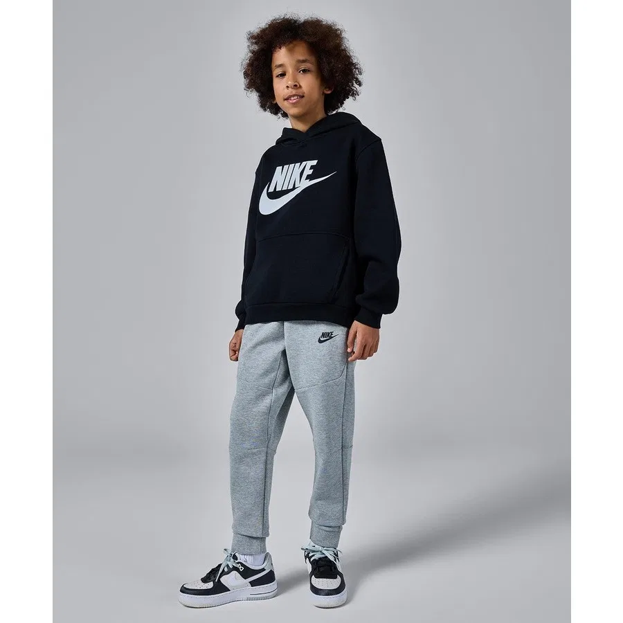 Детский худи с капюшоном, хлопковый, Sportswear Club Fleece, Nike, Черный