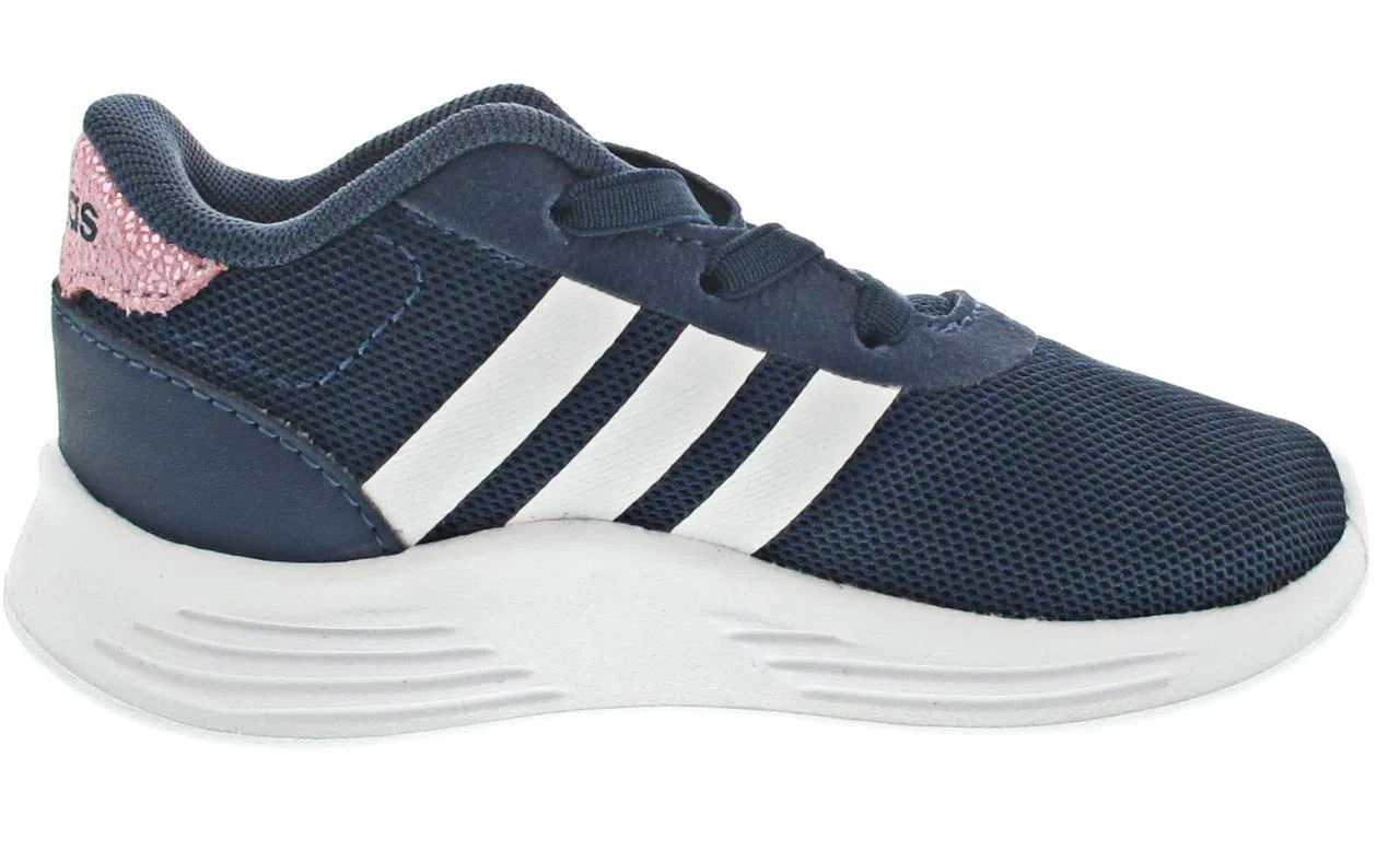 Детские кроссовки для мальчиков с вентиляцией Lite Racer 2.0 Adidas, Crew Navy Ftwr White Clear Lilac — фото 4