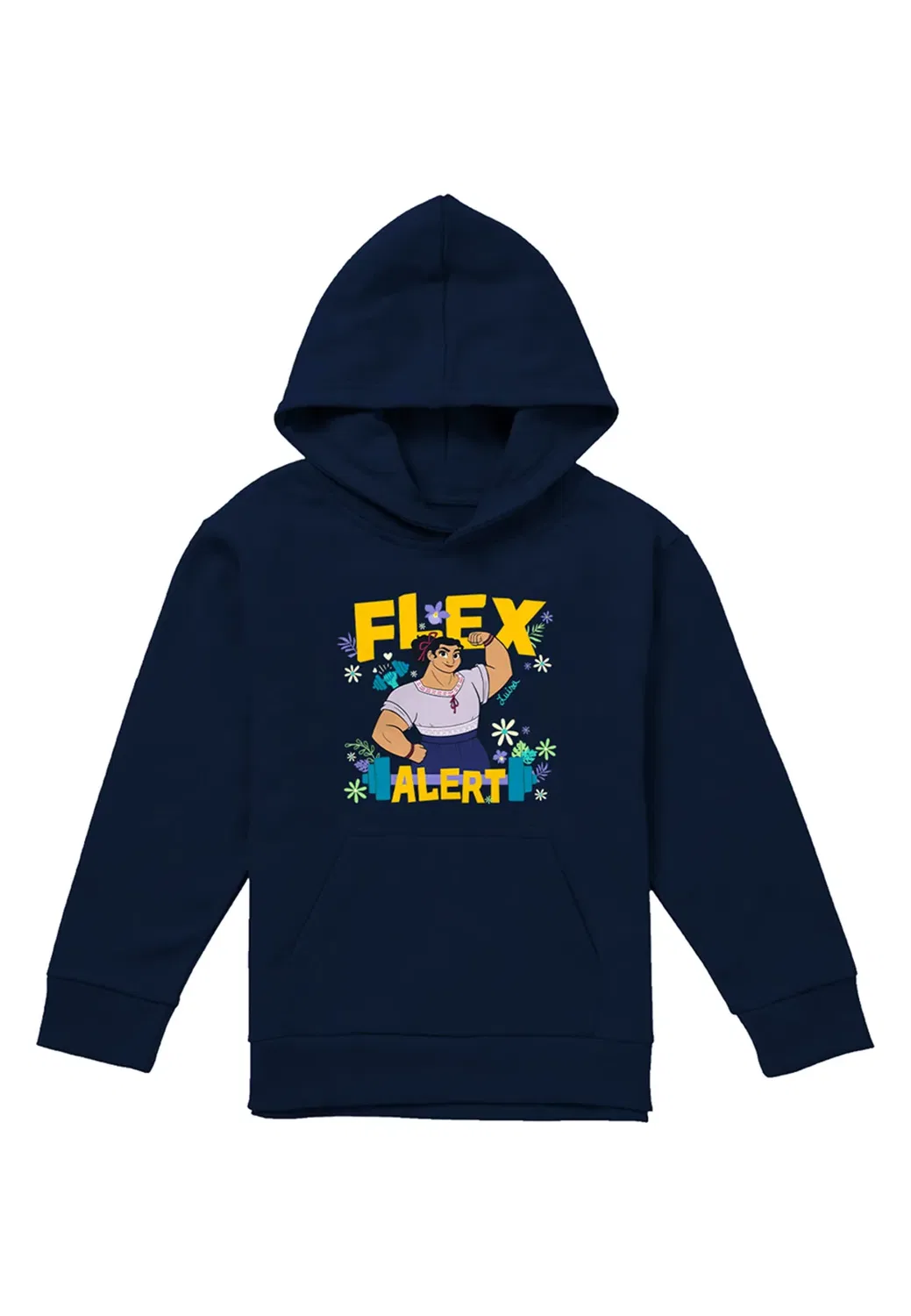 Детский худи с принтом Encanto Flex Alert with Luisa Disney, Navy