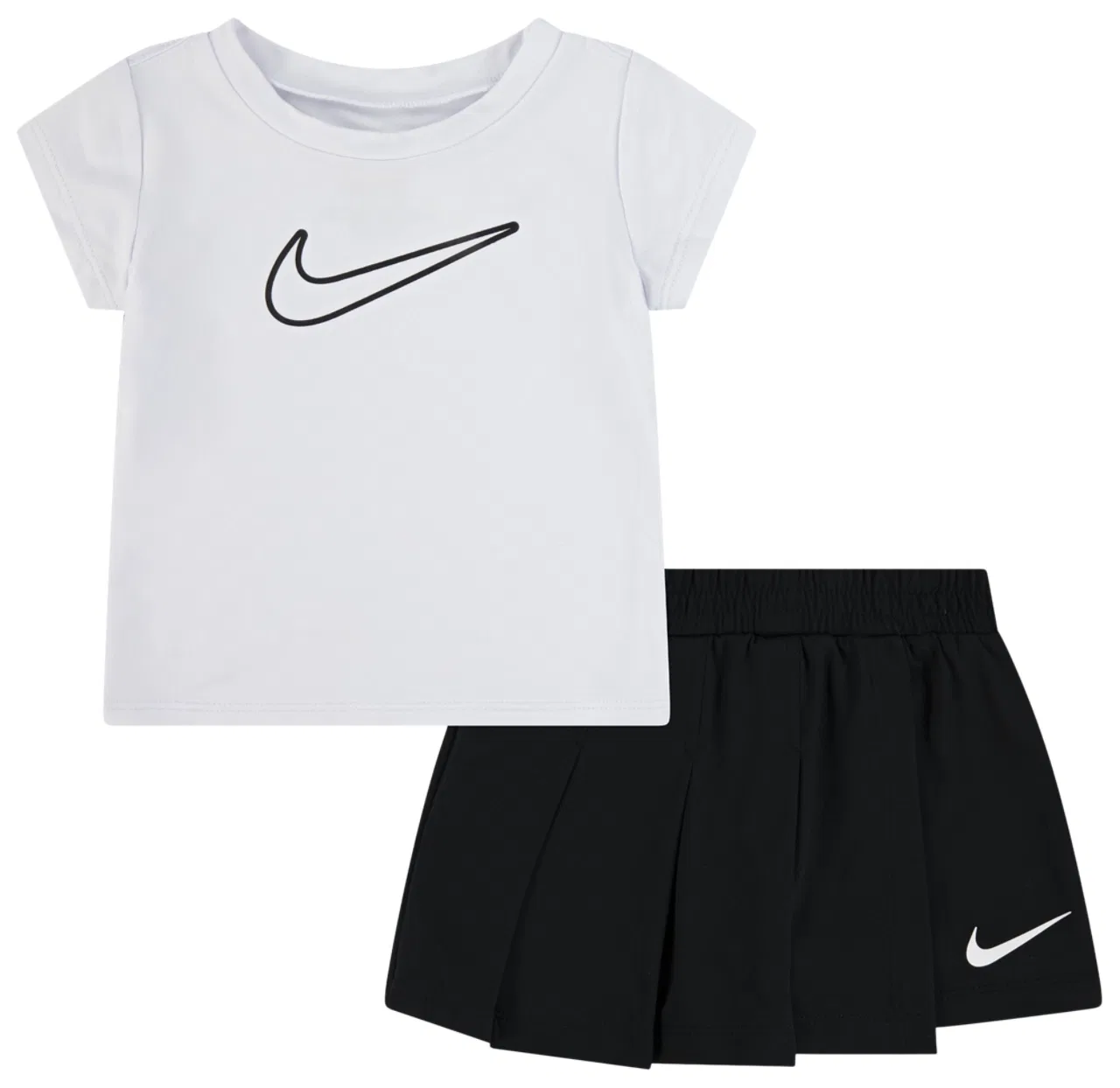 Спортивный комплект для девочек All Day Play Skort Nike, черный/белый