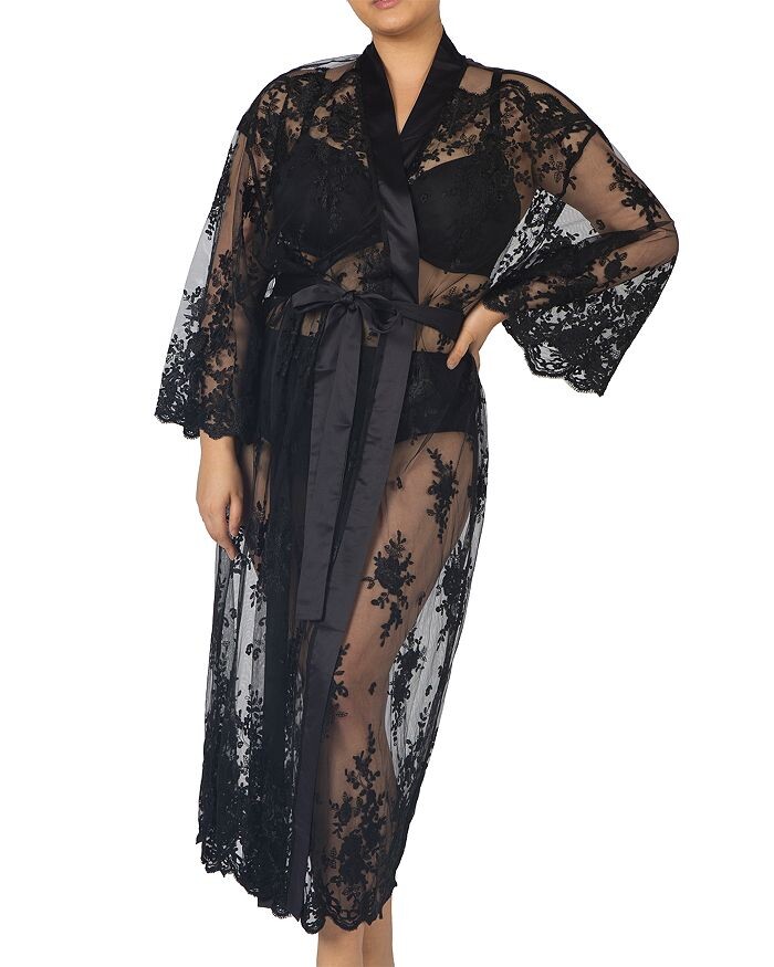 

Кружевной халат Rya Collection Plus Darling, черный