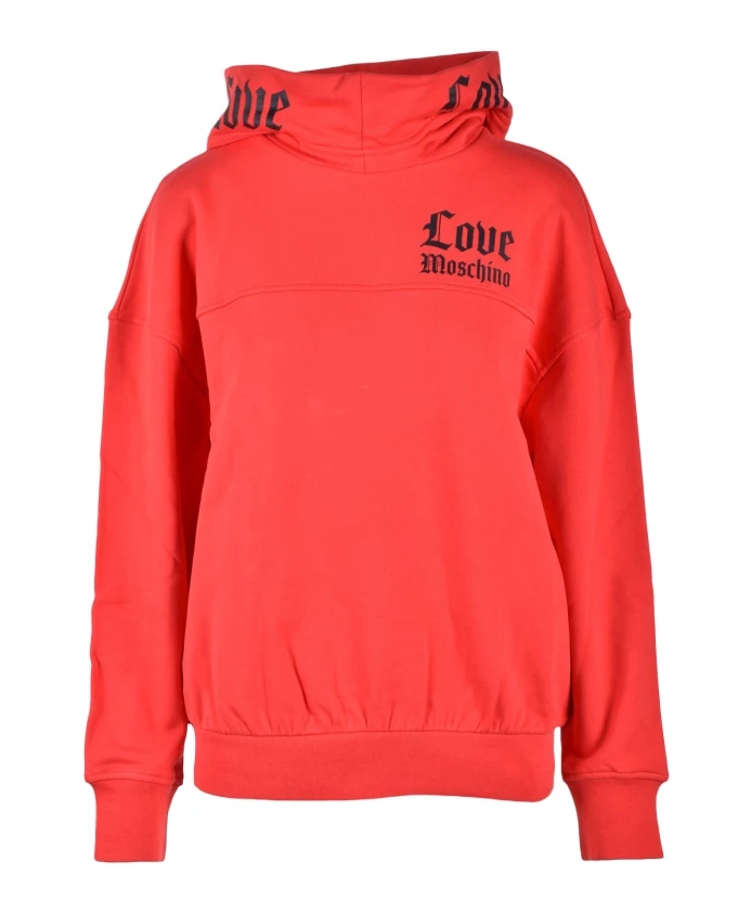 

Хлопковая толстовка с эластаном Love Moschino, красный