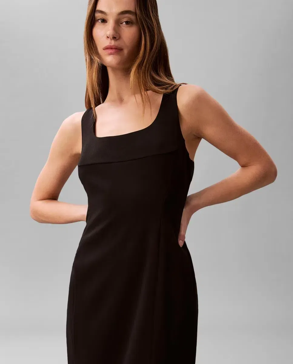 Женское платье на бретелях Calvin Klein, Negro — фото 3