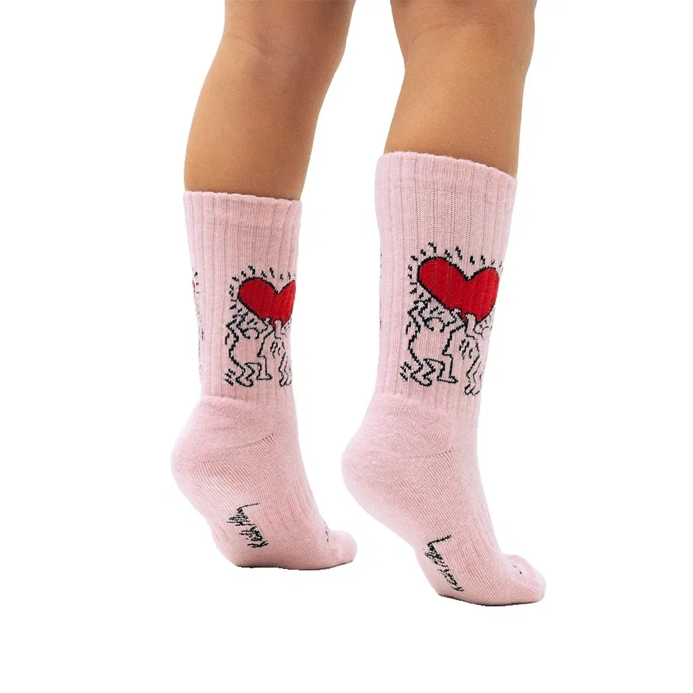Носки Athletic Keith Haring Heart Jimmy Lion, розовый — фото 2