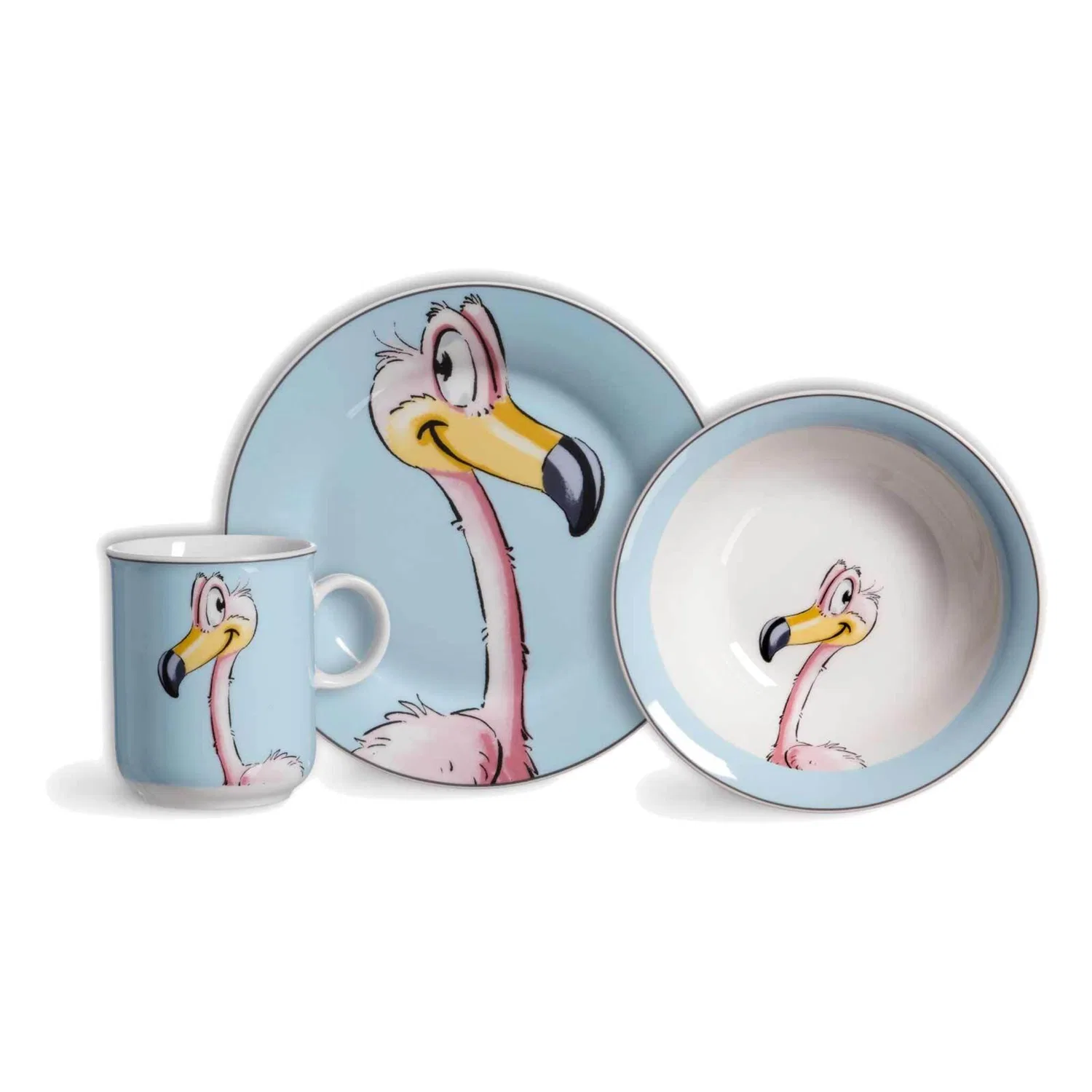 Детский набор посуды Happy Zoo Ritzenhoff & Breker, Flamingo