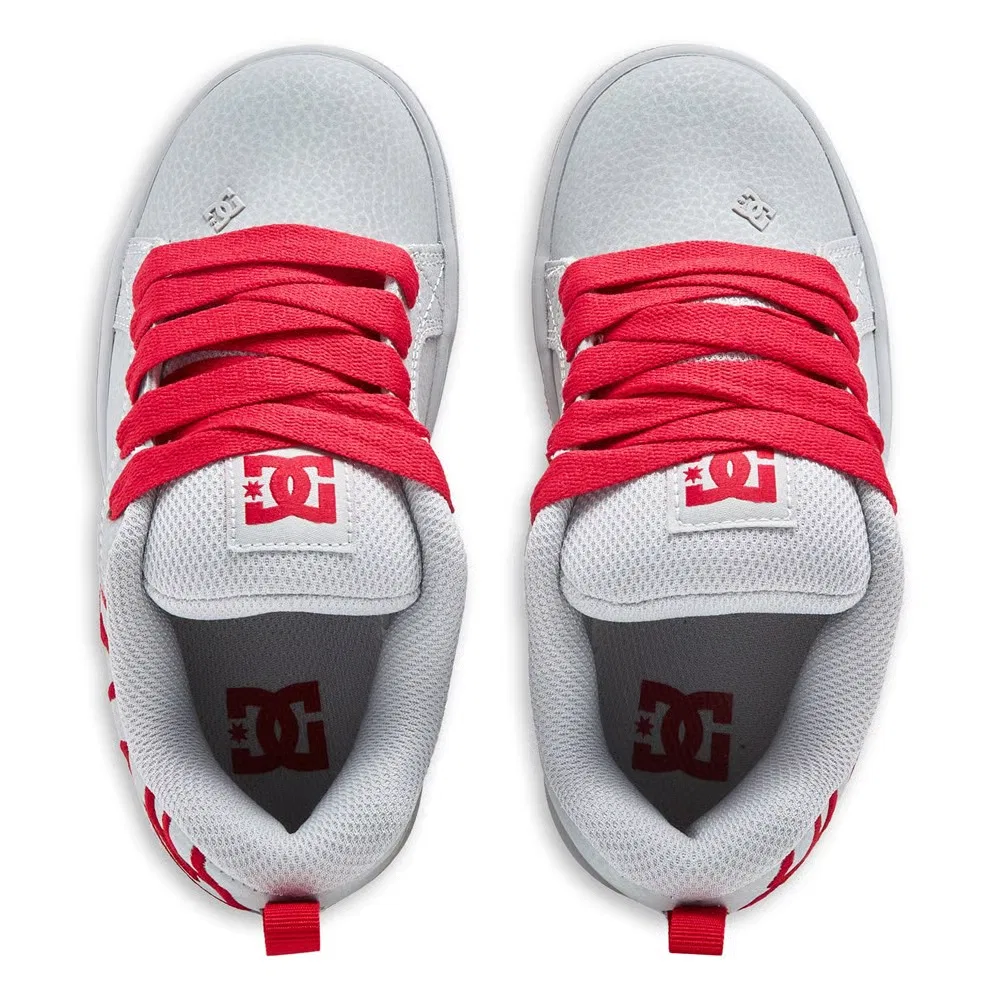 Детские кроссовки Court Graffik Dc Shoes, Grey/Red — фото 4