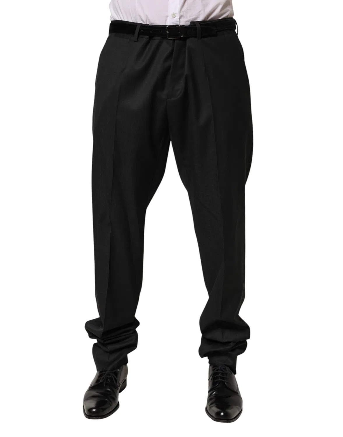 Мужские классические брюки с логотипом Dress Pants Dolce & Gabbana, Black — фото 2