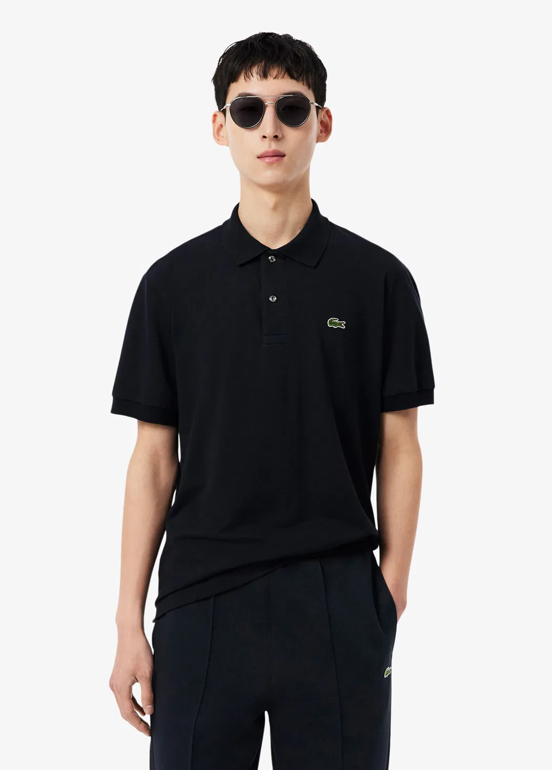 Футболка поло Lacoste L.12.12 Light Classic Fit, серый — фото 2