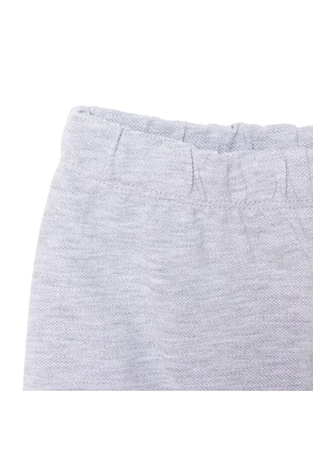 Детские шорты для мальчиков пике-фактуры Hellobaby basic men's pique shorts baby boy Ebebek Hello Baby, Gray Melange — фото 3