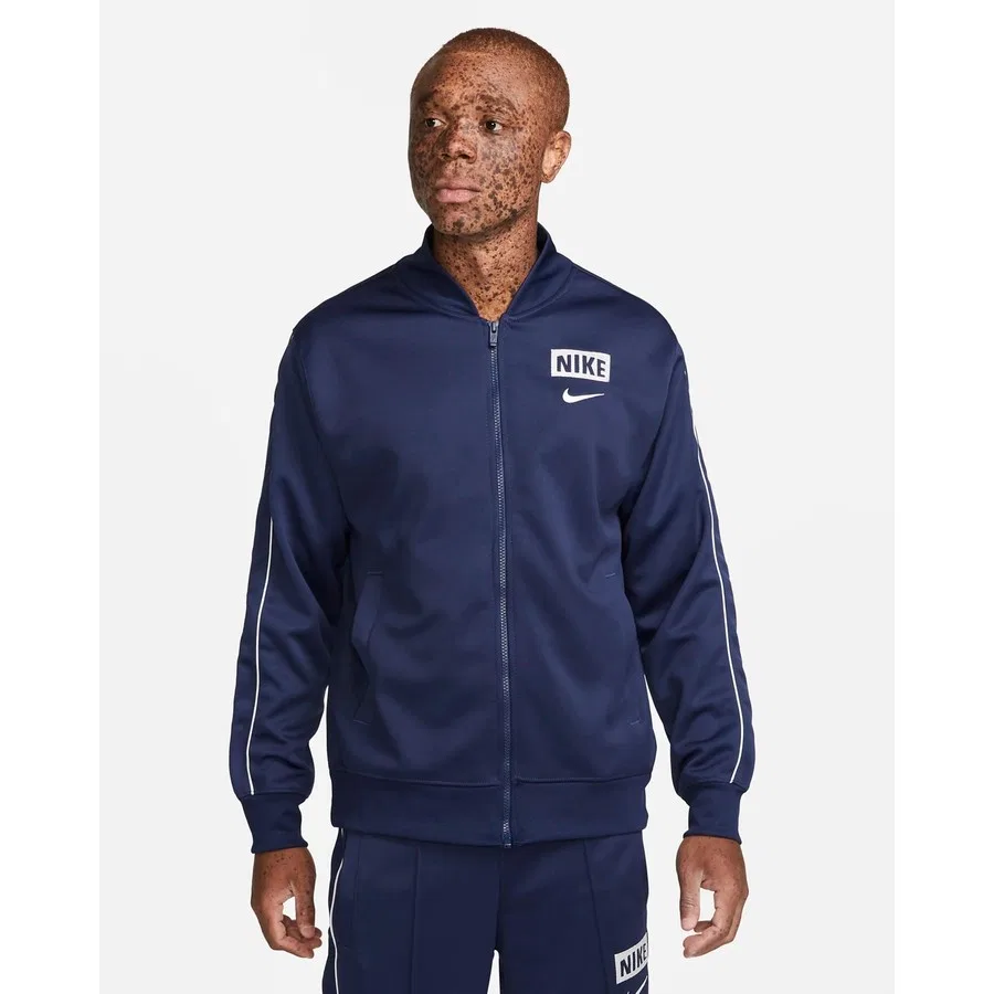 Мужской свитшот с капюшоном Nike FJ0557-410, Темно-синий